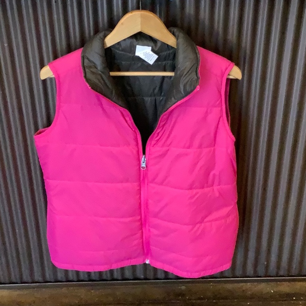 Pink champion puffer vest